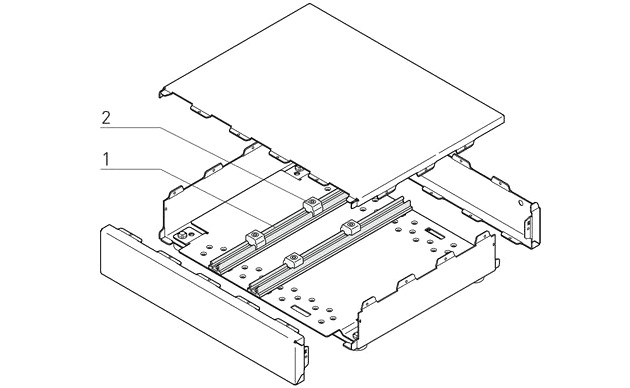 תושבת מעגל מודפס למארז 19 אינץ שרופ SCHROFF INTERSCALE M